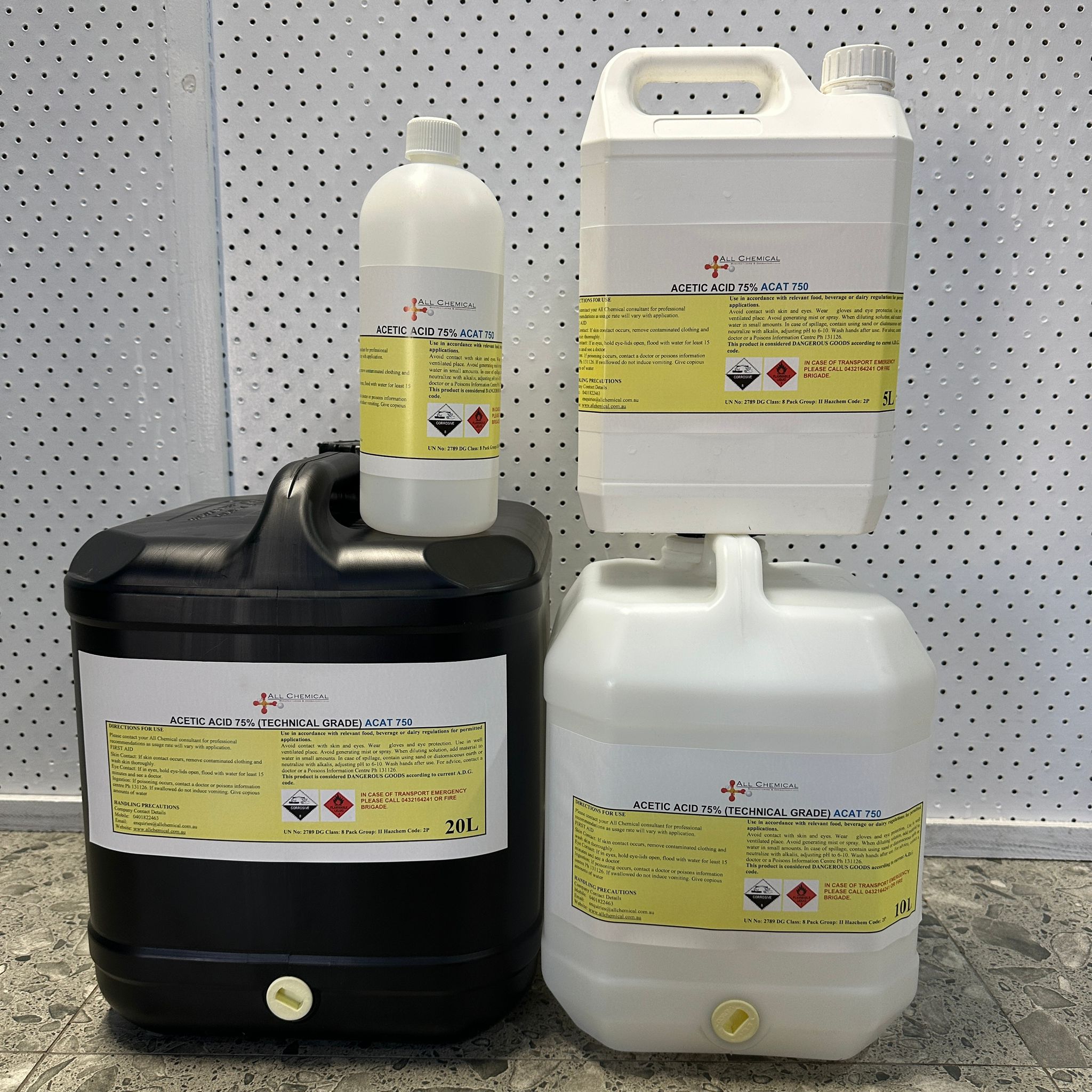 acetic acid 75% tech