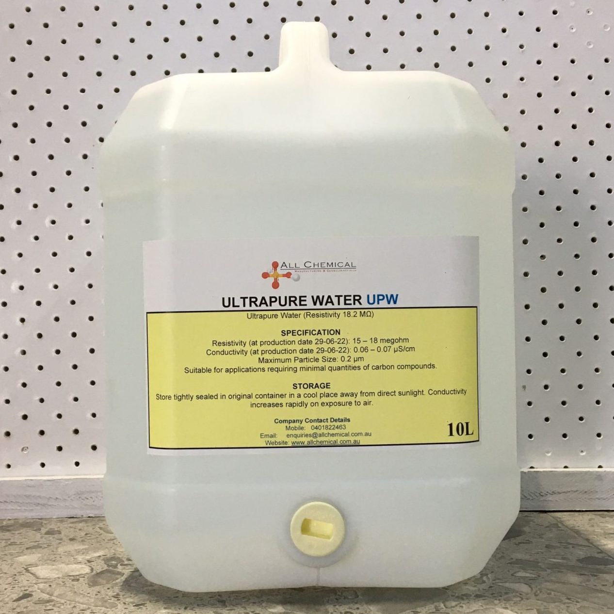 Ultrapure water (UPW)